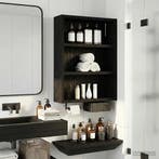 vidaXL Badkamer wandkast Zwarte Eik 40 x 10 x 50 cm, Verzenden, Nieuw
