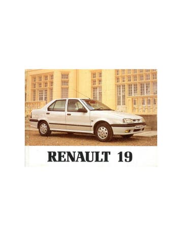 1992 RENAULT 19 INSTRUCTIEBOEKJE SPAANS, Auto diversen, Handleidingen en Instructieboekjes