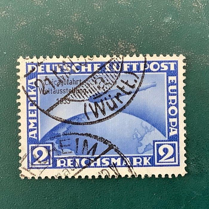 Duitse Rijk 1933 - 2 Mark Chicagofarth - Michel 497, Postzegels en Munten, Postzegels | Europa | Duitsland