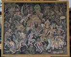 A.A. Anom - Balinesische Tempelszene – Öl auf Leinwand, Antiek en Kunst