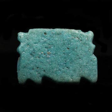 Oude Egypte, late periode Faience Oog van Horus omgeven door