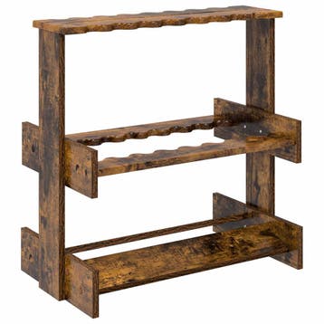 vidaXL Biljartkeu-stand Bewerkt hout 60 x 35 x 60 cm Gerookt, Sport en Fitness, Biljarten en Poolen, Verzenden, Nieuw