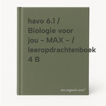 havo 6.1 / Biologie voor jou - MAX - / leeropdrachtenboek 4, Verzenden, Gelezen