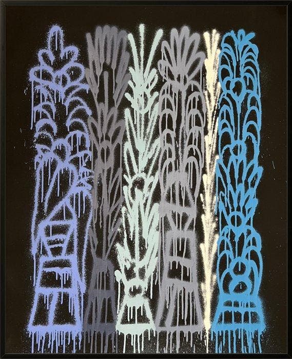Nuno Barbedo (1983) - Seaside plants (XL Size Painting), Antiek en Kunst, Kunst | Schilderijen | Modern