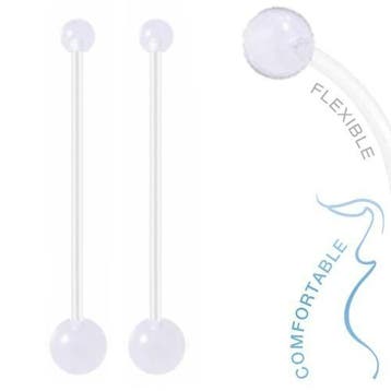 Fako Bijoux - Zwangerschapspiercing - Bioplast Duo Classic -, Bijoux, Sacs & Beauté, Piercings, Verzenden
