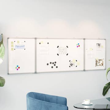 vidaXL Whiteboard magnetisch inklapbaar 200x60x1,7 cm, Verzenden