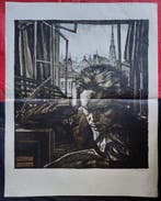Karl Sterrer (1885-1972) - Beethoven im Pasqualati-Haus, Antiek en Kunst
