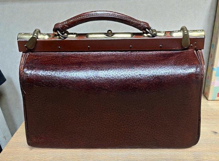 unsigned - Gladstone Borsa da Viaggio 10 Litri anni 30/40 -, Antiquités & Art, Curiosités & Brocante