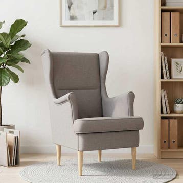 vidaXL Fauteuil Taupe Stof, Verzenden
