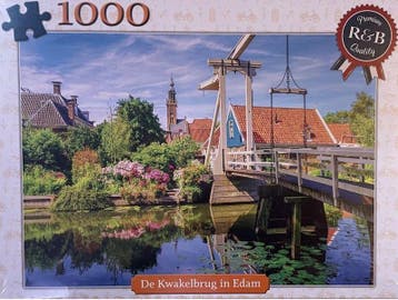 De Kwakelbrug in Edam Puzzel 1000 Stukjes, Verzenden, Nieuw