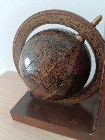 Serre-livres (2) - Bois - Serre livres Globe, Antiek en Kunst