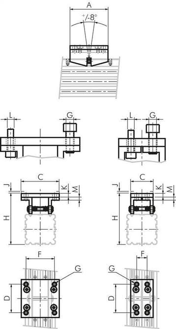 Pont pendulaire 40 mm sans tige, Verzenden