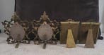 Collection of 4 Antique Brass Picture Frames — Baroque