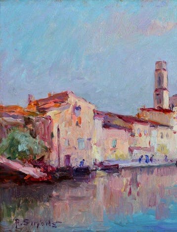 Paul Simons (1865-1932) - Le canal Saint-Sébastien aux