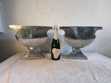 Vase (2) - Castle Chique - Chrome, Acier - Set de 2 vases