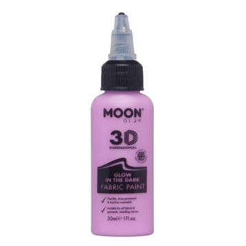 Moon Glow Glow in the Dark Fabric Paint Purple 30ml, Hobby en Vrije tijd, Verzenden, Nieuw