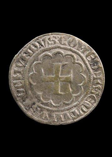 Médiéval, époque des Croisés Argent Pièce frappée de