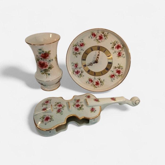 Modica Gouda - Vase (3) - Faïence - Vase, violon, horloge, Antiquités & Art, Antiquités | Verre & Cristal