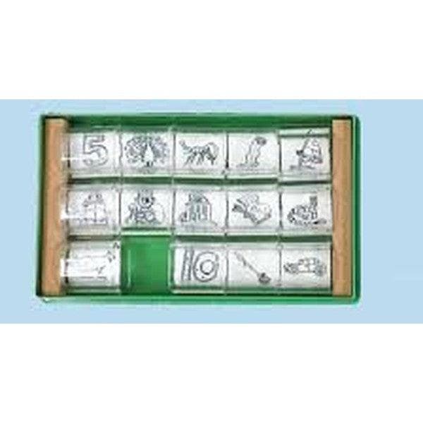 Plaatjes stempels 3 groen, Boeken, Schoolboeken, Verzenden