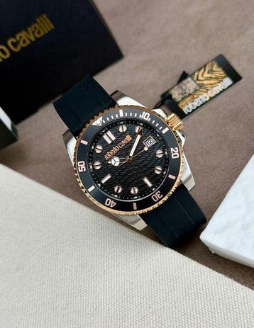 Roberto Cavalli - Date Black/Gold - Zonder minimumprijs -, Handtassen en Accessoires, Nieuw