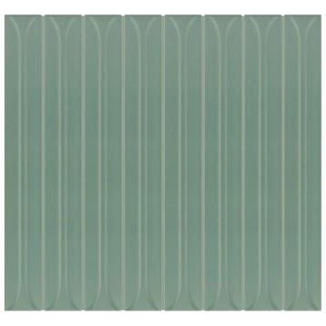 Wandtegel Lichtgroen 5x40cm (Muurtegels, Afbouwmaterialen), Ophalen of Verzenden, Wandtegels