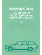 1983 MERCEDES BENZ E KLASSE T BROCHURE NEDERLANDS