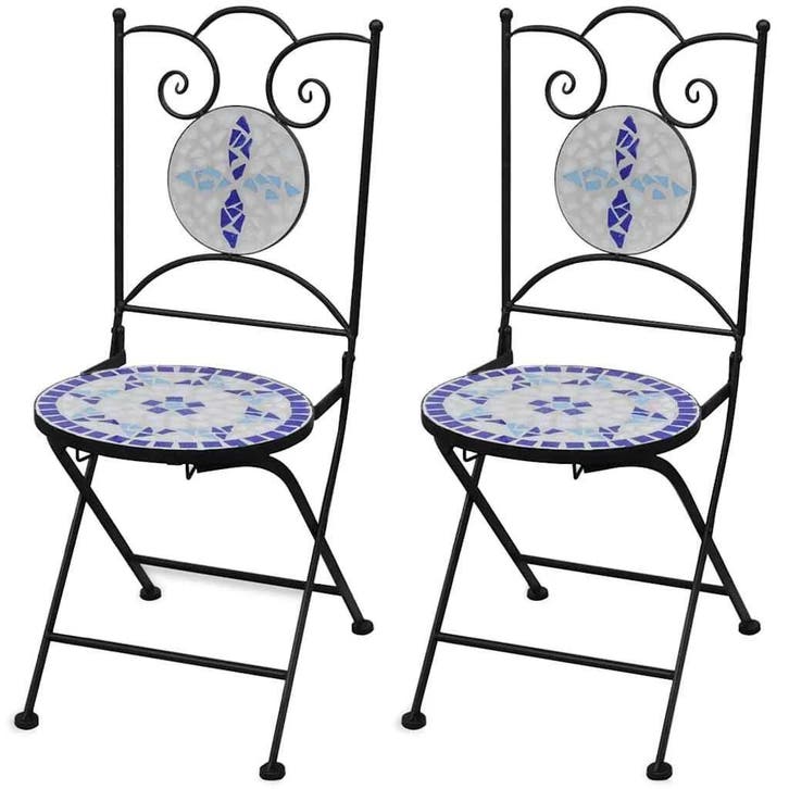 Bistrostoelen keramiek - 41% korting - Retour deal, Jardin & Terrasse, Chaises de jardin, Envoi