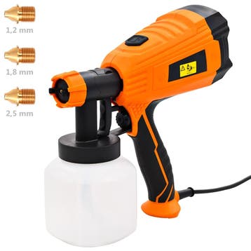 vidaXL Verfspuit elektrisch met 3 mondstukken 500 W 800 ml, Doe-het-zelf en Bouw, Verzenden, Nieuw