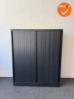 Roldeurkast - B-keuze - Ahrend - 144x120x45 - Zwart met Zwar, Werkplek, Ophalen of Verzenden, Gebruikt, Kast