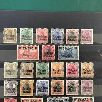 Empire allemand - Occupation de la Belgique (1914-1918), Gestempeld