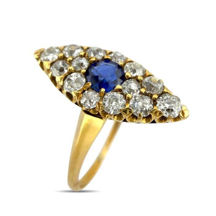 Ring - 14 karaat Geel goud, Exclusieve 14K geelgouden ring, Handtassen en Accessoires, Ringen