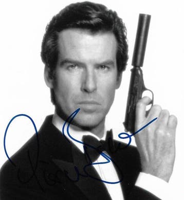 Pierce Brosnan - Autographed Photo James Bond 007 Pierce, Nieuw