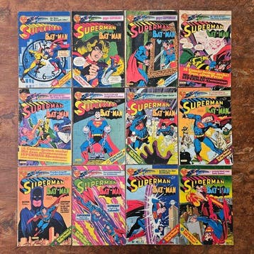Superman, Batman Konvolut - DC - 12 Comic - Eerste druk -, Boeken, Nieuw