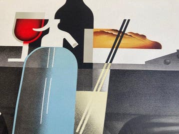 A.M. Cassandre, afte - Chemins de fer français Wagon Bar. -