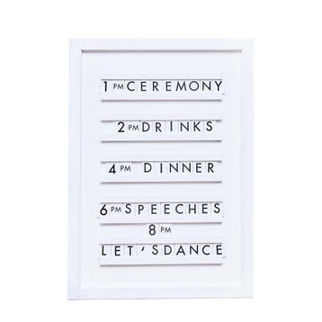 Tafeldecoratie Letterbord 44cm, Verzenden, Nieuw