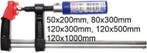 Bgs Technic Lijmklemmen lijmtangen, 50x200 mm, Verzenden, Nieuw