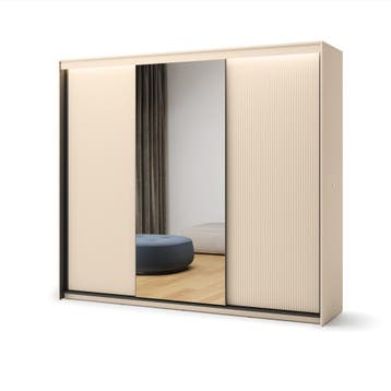 Lenart Schuifdeurkast TREND BEDROOM Met Verlichting & Spiege, Nieuw