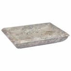 vidaXL Gootsteen 50x35x10 cm marmer grijs, Doe-het-zelf en Bouw, Sanitair, Verzenden, Nieuw