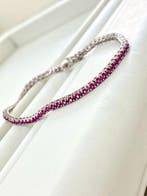 Sans prix de réserve - Bracelet Argent Rubis - Rubis