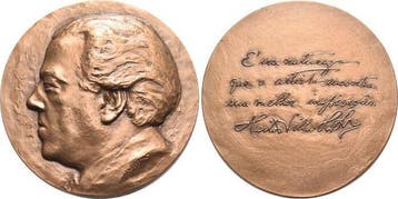 Bronze-medaille 1971 medaille von Josette Hébert-coëffin.., Timbres & Monnaies, Verzenden