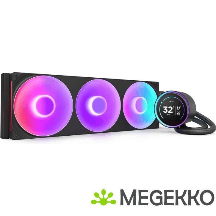 NZXT Kraken Elite 420 V2 RGB Black, Computers en Software, Computerkoelers, Nieuw, Verzenden