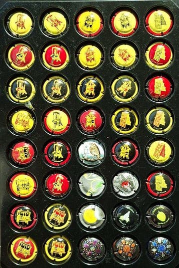 Collection de capsules de champagne - Génériques