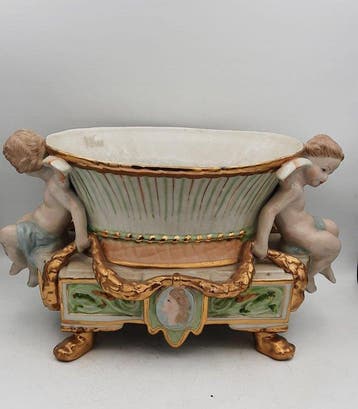 Jardinière (2) - Cachepots - Porselein - Jardinières met