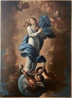 Italiaanse school (XVII) - Immacolata Concezione in Estasi -