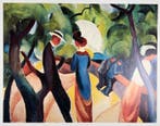 August Macke (1887-1914) - Au Parc, Antiquités & Art