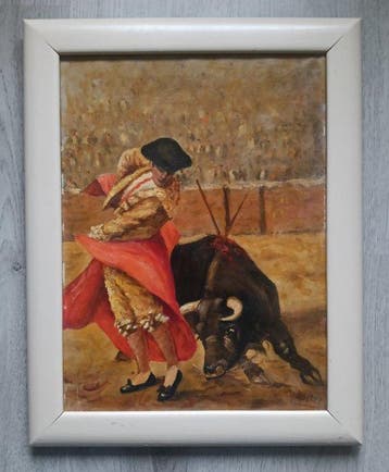 H Koster (XX) - De Matador en de Stier, Antiek en Kunst