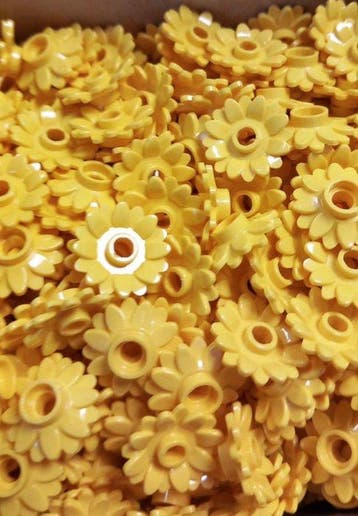 Lego Briques - Lego zonnebloem flowers 250 stuks geel, Nieuw