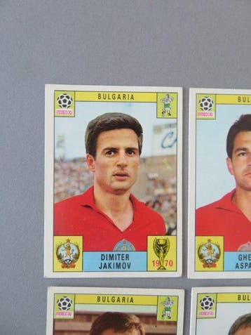 Panini Mexico 70 (red black) Team Bulgaria Jakimov - Bonev -, Nieuw