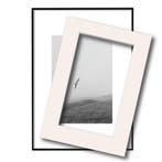Fotolijst met passe partout 70x100cm zwart, Maison & Meubles, Verzenden