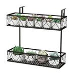 2dekans | Coast Hangend Plantenrek Zwart – 60 x 33 x 59 cm –, Ophalen of Verzenden, Nieuw